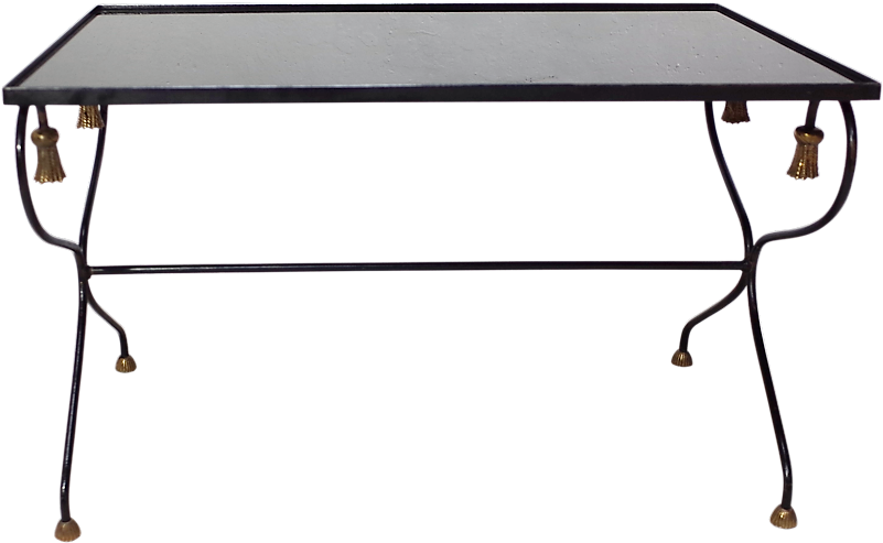 Black Glass And Metal Low Table - Coffee Table Clipart (1024x806), Png Download