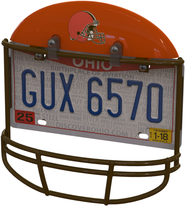 Cleveland Browns Helmet Frame - Cleveland Browns Clipart (649x702), Png Download