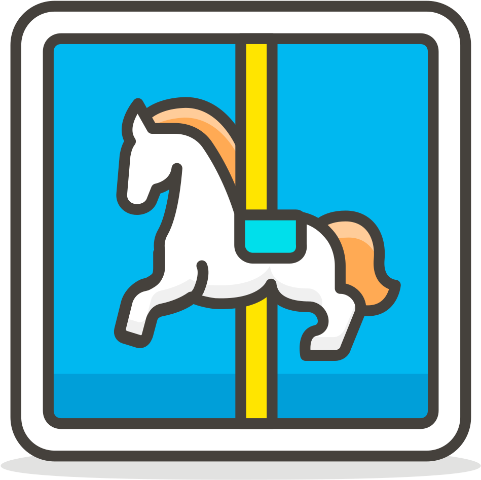 595 Carousel Horse Clipart (1024x1024), Png Download