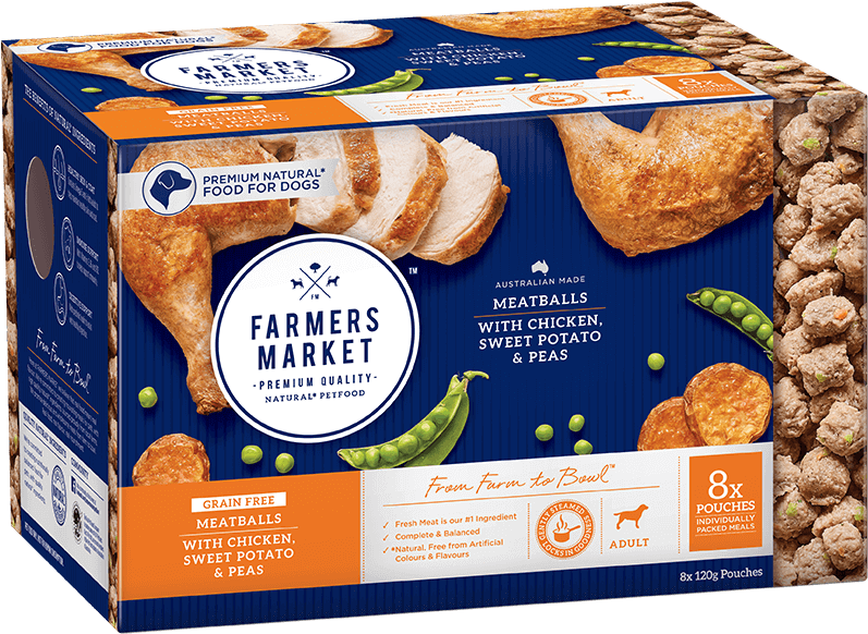 Meatballs - Farmers Market Dog Food Clipart (796x594), Png Download