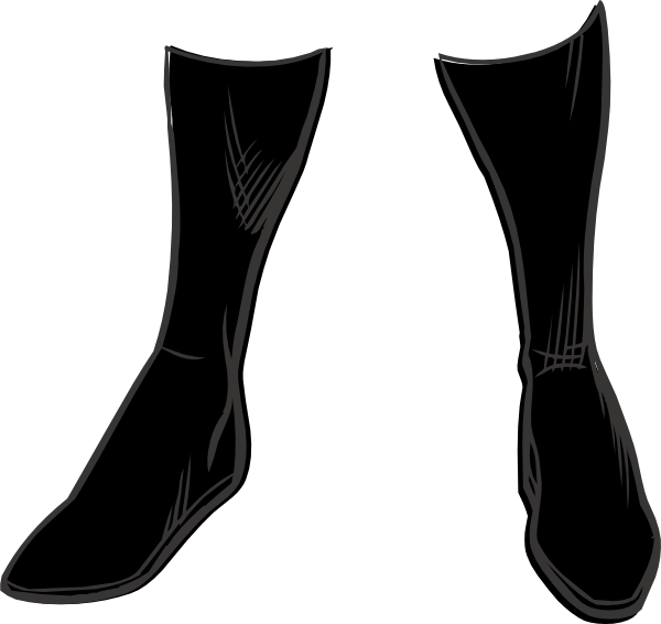 Black Boots Clipart - Png Download (600x566), Png Download