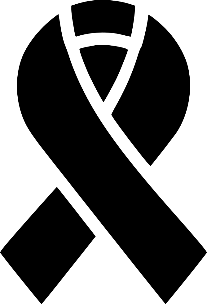 Aids Ribbon Cure Medical Sida Virus Hiv Comments - Hiv Icon Black White Clipart (668x980), Png Download