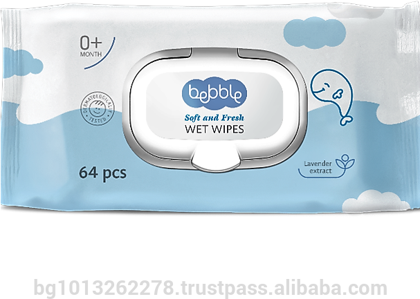 Baby Wet Wipes With Lavender Extract - Box Clipart (650x650), Png Download
