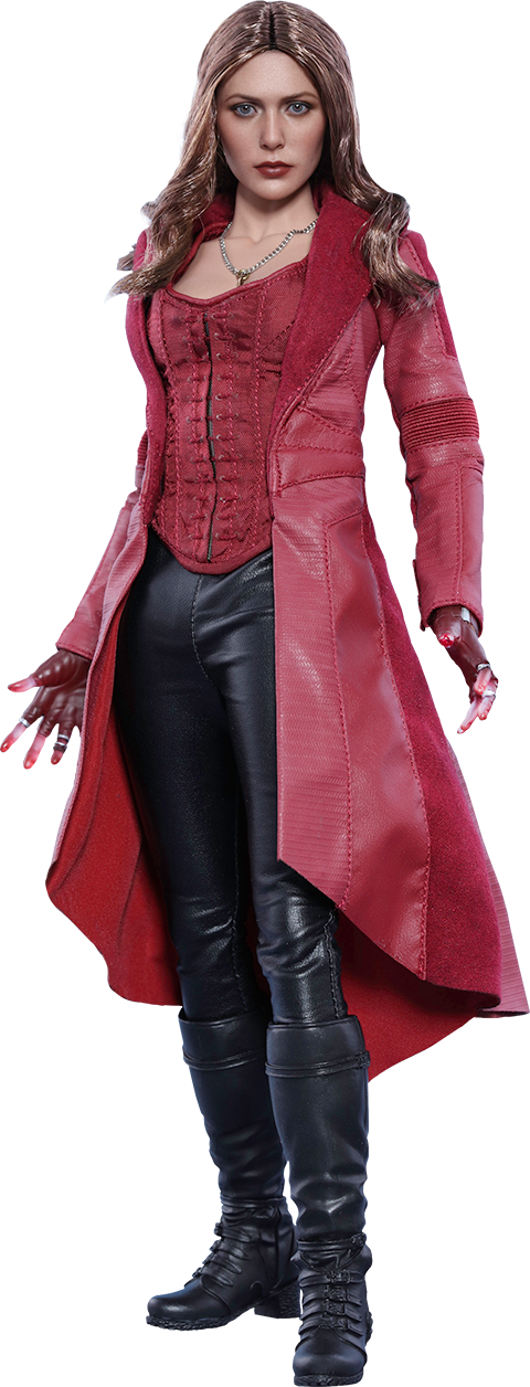 Marvel Captain America Civil War - Scarlet Witch Civil War Clipart (480x1256), Png Download