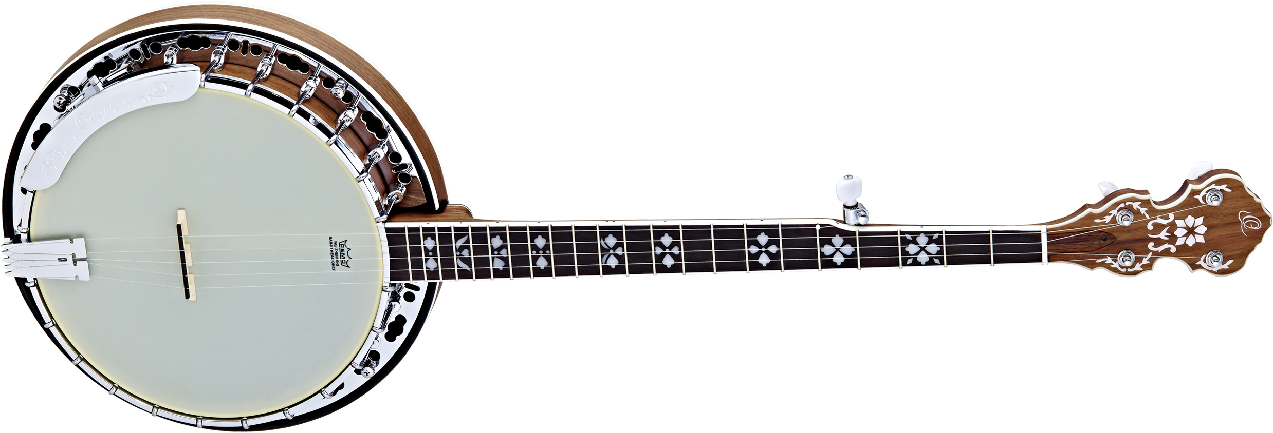 Ortega Tenor Banjo Clipart (2500x1000), Png Download
