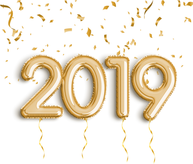 2019 Golden Balloon - Illustration Clipart (866x650), Png Download