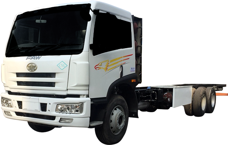 210hp Cargo Truck 6×2 Cng - Trailer Truck Clipart (800x518), Png Download