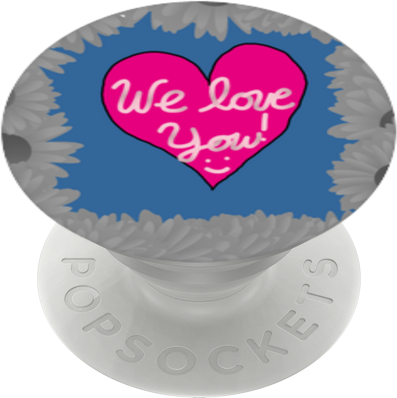 We Love You , Popsockets - Heart Clipart (989x1000), Png Download
