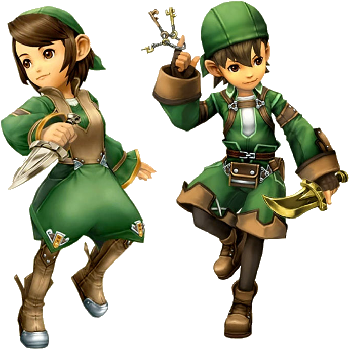 Ff1 Thieves - Final Fantasy Thief Clipart (800x695), Png Download