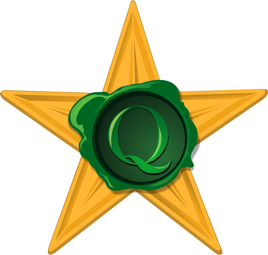 Quality Barnstar Stamp - Illustration Clipart (1078x1024), Png Download