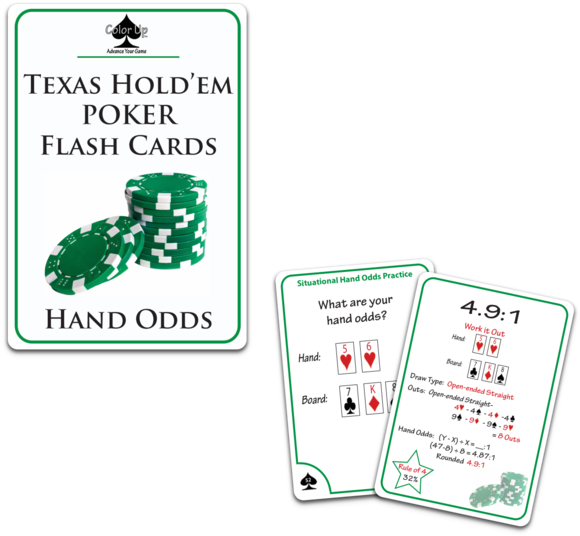 Texas Hold'em Poker Flash Cards - Poker Clipart (580x536), Png Download