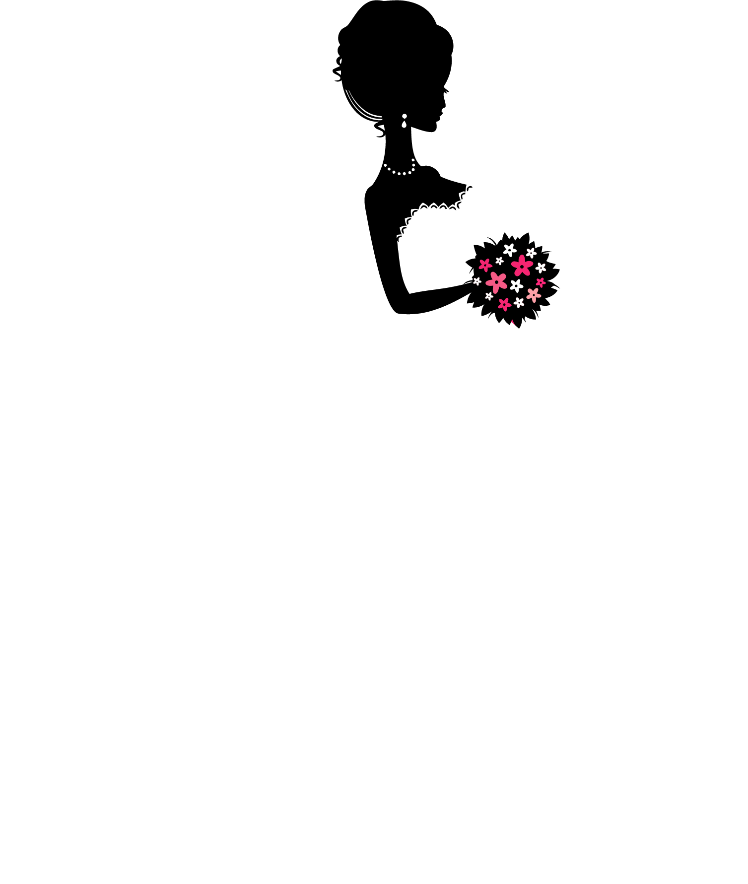 Casamento Wedding Cards, Wedding Themes, Wedding Bride, - Silhouette Clipart (1507x1781), Png Download