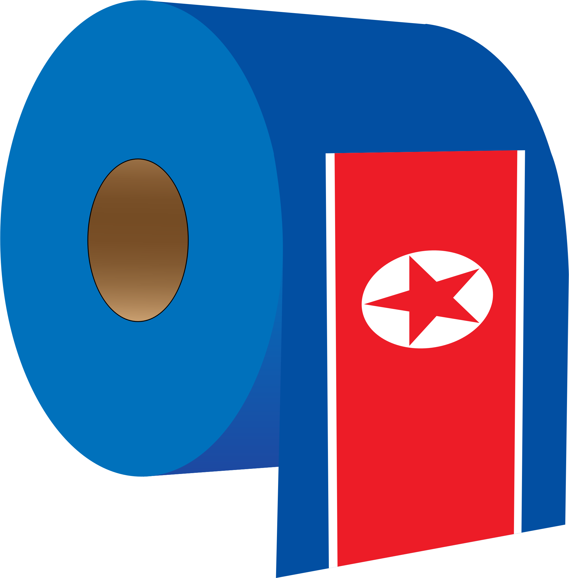 This Free Icons Png Design Of North Korea's Own Toilet - North Korea Flag Toilet Paper Clipart (1997x2028), Png Download