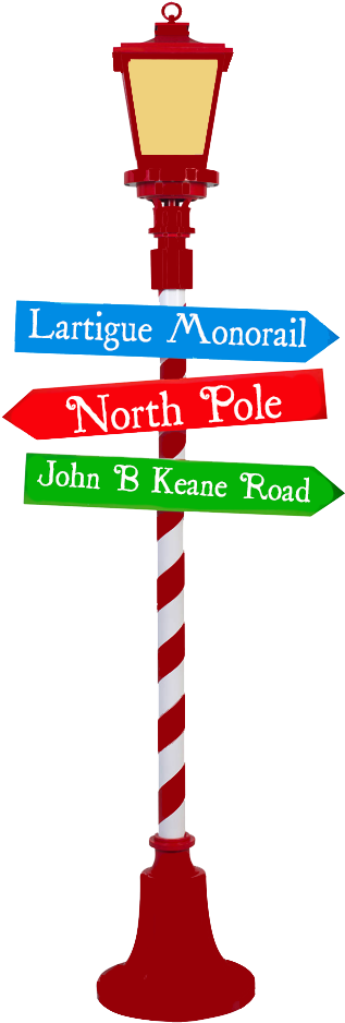 North Pole Png - North Pole Express Sign Clipart (357x937), Png Download