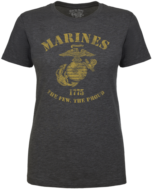 Marines The Few The Proud Retro T-shirt - Active Shirt Clipart (500x615), Png Download