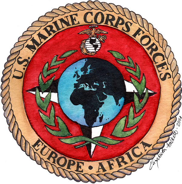 Bleed Area May Not Be Visible - United States Marine Corps Forces, Europe Clipart (600x606), Png Download