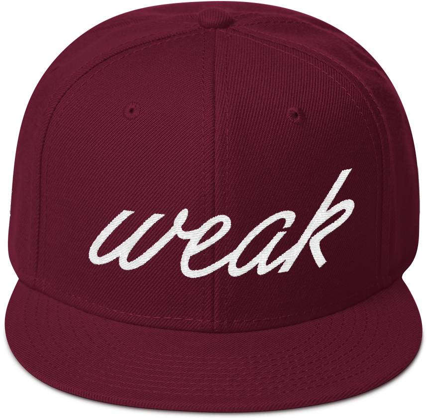 Maroon Christian Snapback Hat - Baseball Cap Clipart (1000x1000), Png Download