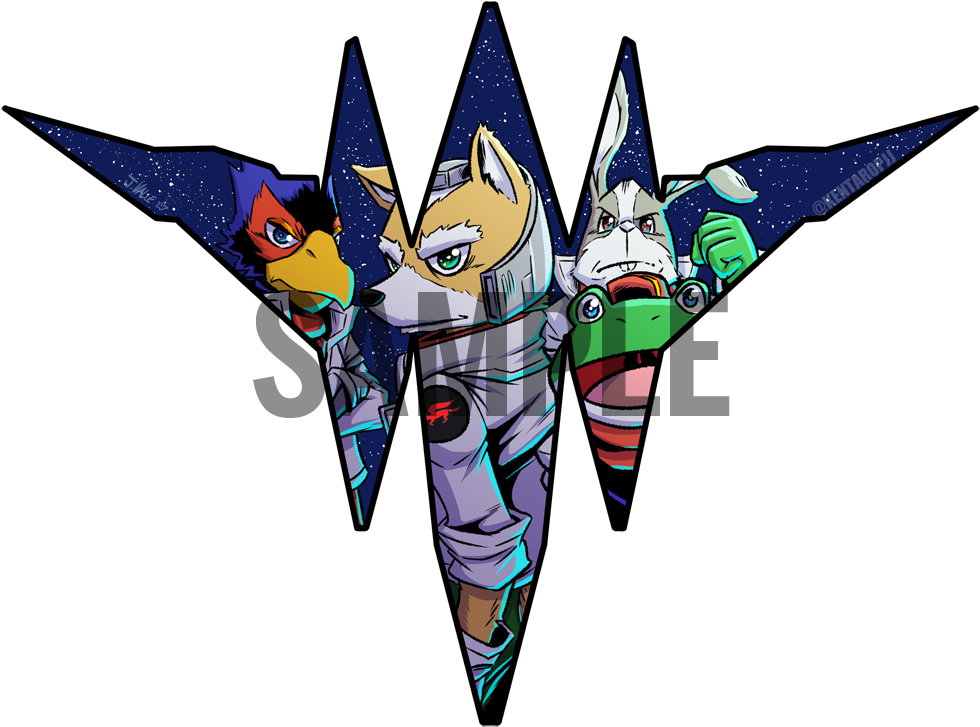 All Aircraft Report Star Fox Vinyl Sticker - Rocket-powered Aircraft Clipart (980x727), Png Download