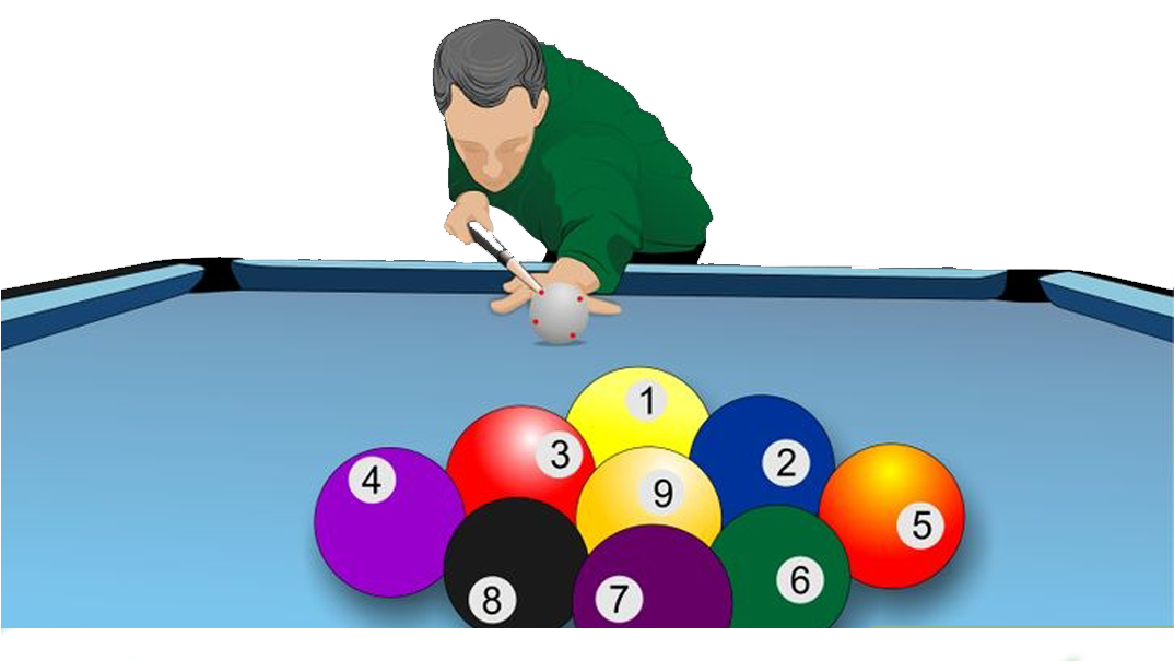 Ball Break Png How To In Ⓒ - Billiard Player Clipart Png Transparent Png (1244x604), Png Download