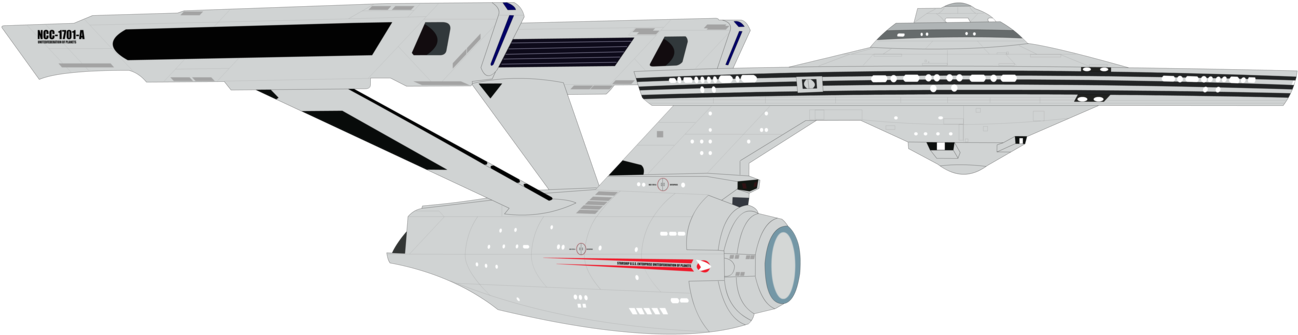 Ncc1701 Png - Ncc 1701 Png Clipart (1323x603), Png Download