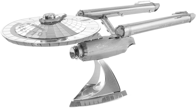 Metal Earth Star Trek Enterprise Ncc-1701 3d Metal - Enterprise Star Trek Metal Clipart (600x600), Png Download