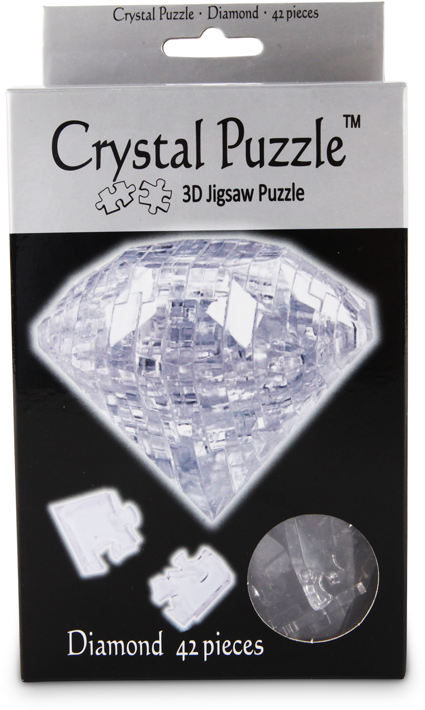Clear Diamond 3d Crystal Jigsaw Puzzle 42 Pieces Fun - 3d Diamond Puzzle Clipart (900x1471), Png Download