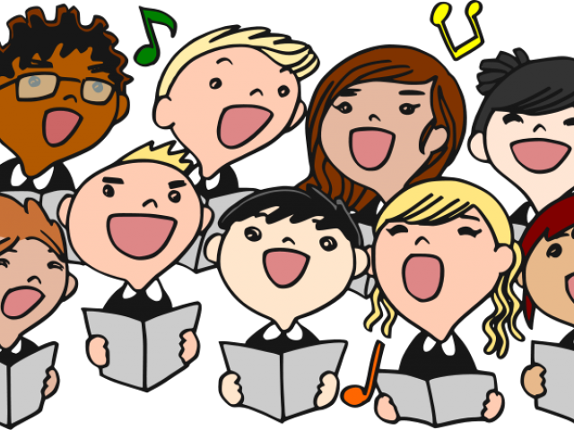 Singing Clipart Outgoing Person - Praise The Lord Cartoon - Png Download (640x480), Png Download