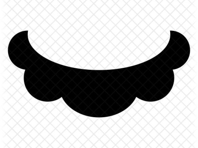 Mustache Clipart Mario - Crescent - Png Download (640x480), Png Download