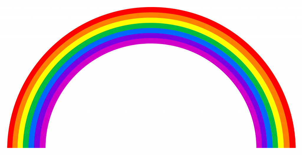 Cartoon Rainbow Png Clipart (1024x528), Png Download