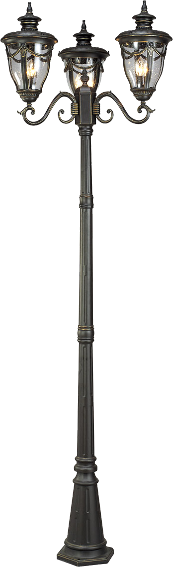 Factory Price Aluminum And Glass Material Street Pole - Lamp Post Lights Outdoor Clipart (348x1139), Png Download