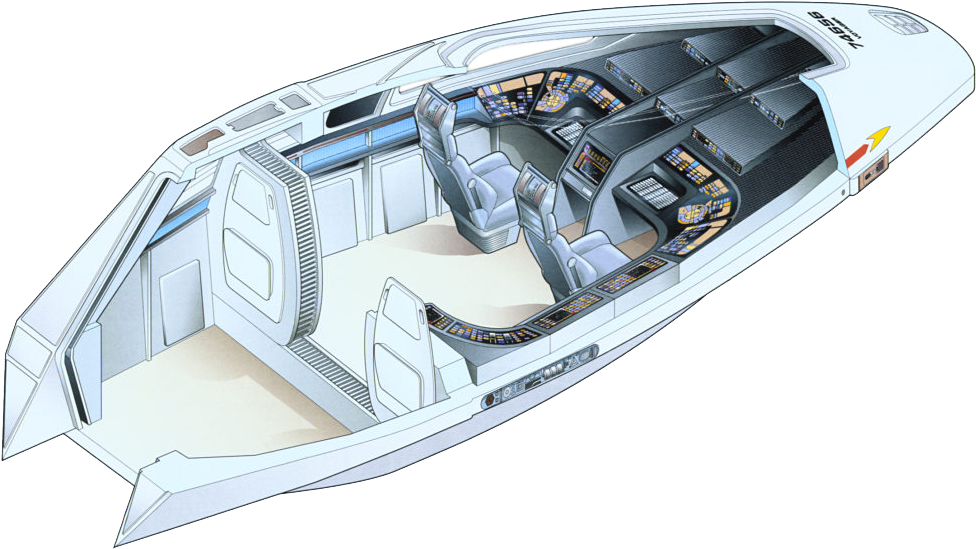 A Type 9 Shuttlecraft Named After The Famous Starfleet - Star Trek Type 9 Shuttlecraft Clipart (1000x571), Png Download