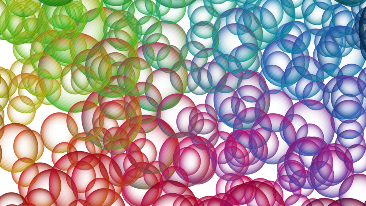 Bubbles 3d Multicolor Ball Png Image - Bubbles Multicolor Png Clipart (1280x720), Png Download