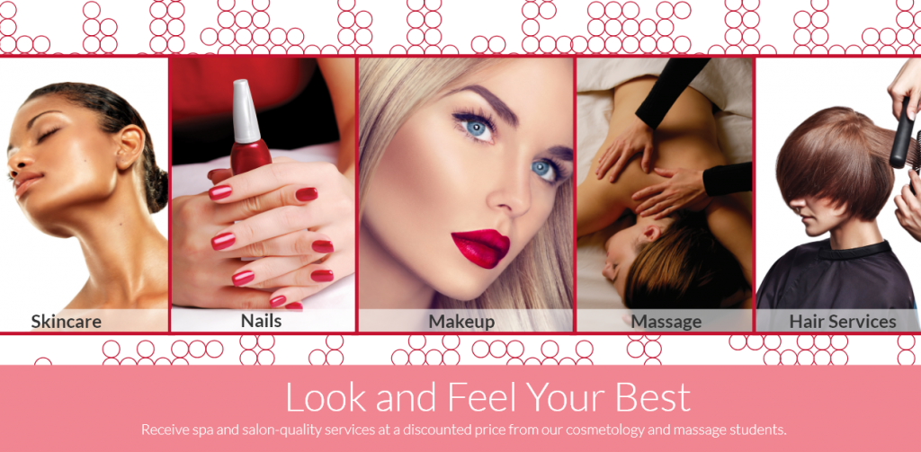 Minnesota School Of Cosmetology Client Services - Our Services Beauty Salon Clipart (1024x503), Png Download