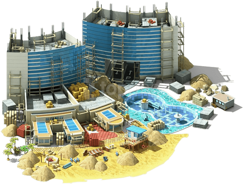 Free Png Coastal Hotel Booking Png - Scale Model Clipart (850x646), Png Download