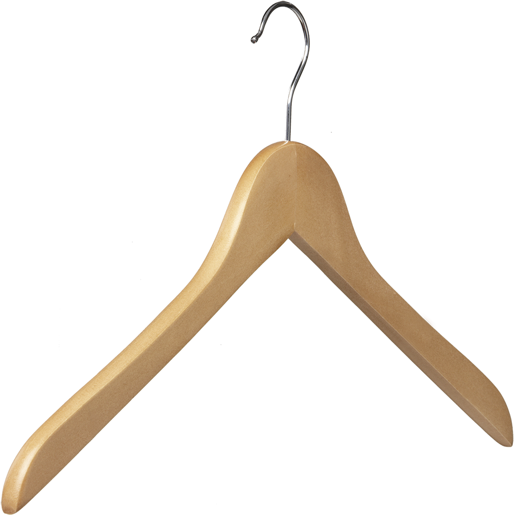 Lotus Wood Hangers - Clothes Hanger Clipart (1200x1136), Png Download