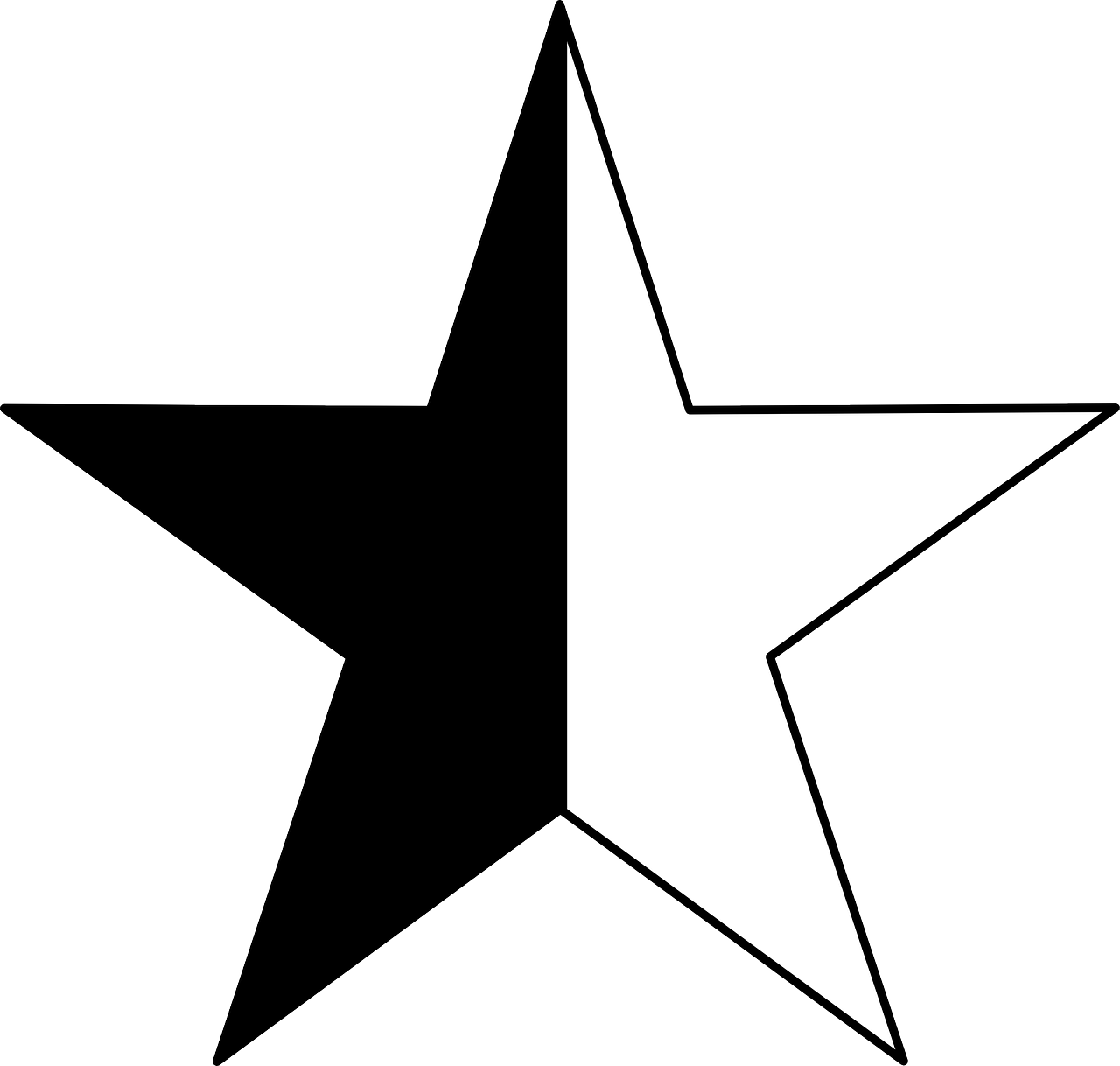 Anarcho Pacifism Anarcho Capitalism Peace Symbols Anarchism - Half A Black Star Clipart (788x750), Png Download