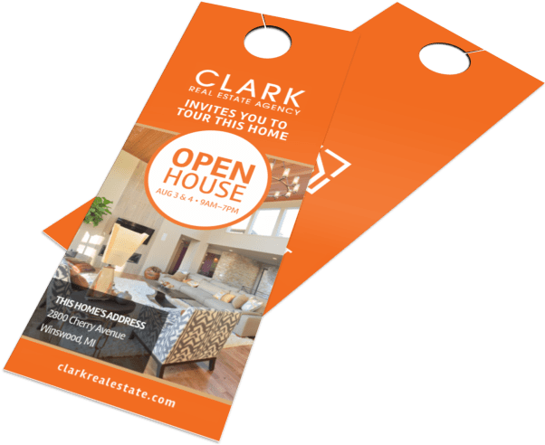 Real Estate Door Hangers - Flyer Clipart (800x591), Png Download