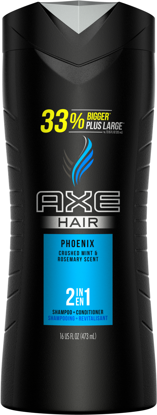 Axe Apollo Shampoo And Conditioner Clipart (1500x1500), Png Download