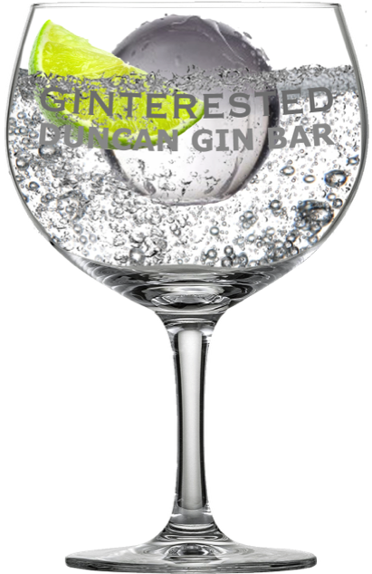 Ginterested Balon -with Garnish@2x - Copa De Balon Gin Glass Clipart (474x666), Png Download