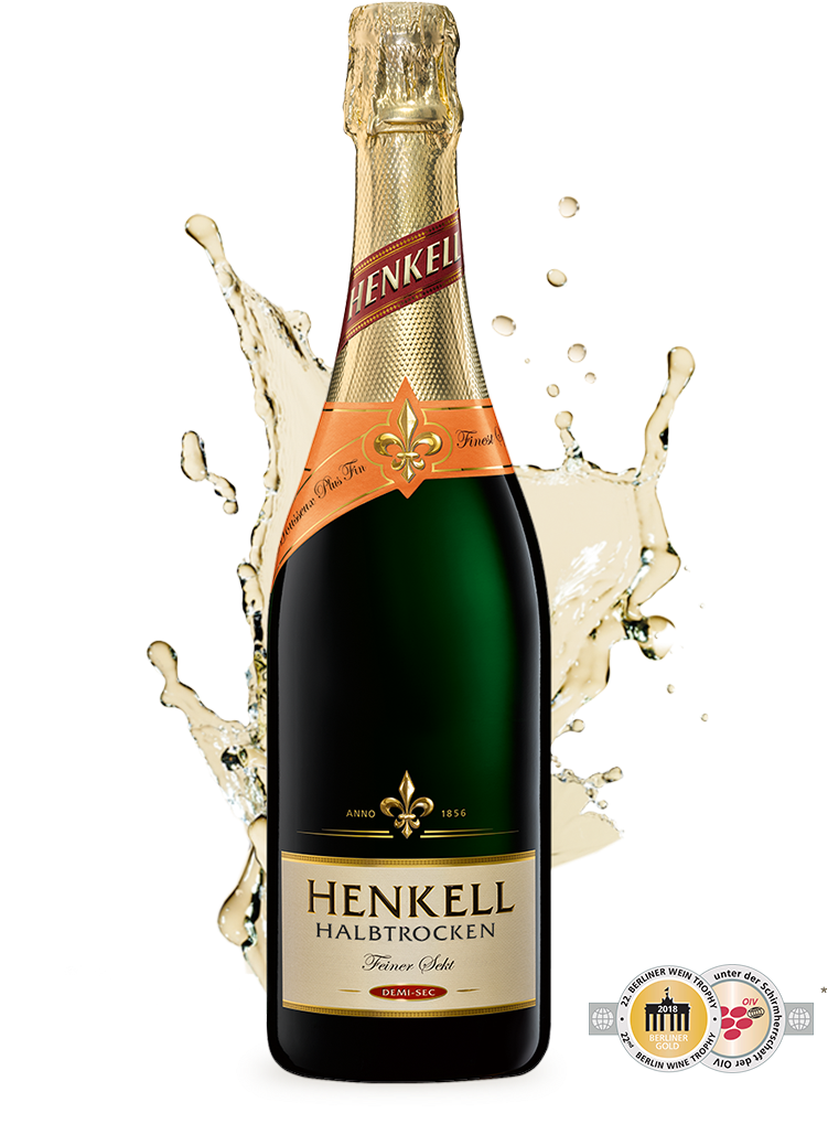 Henkell Halbtrocken - Champagne Henkell Clipart (800x1033), Png Download