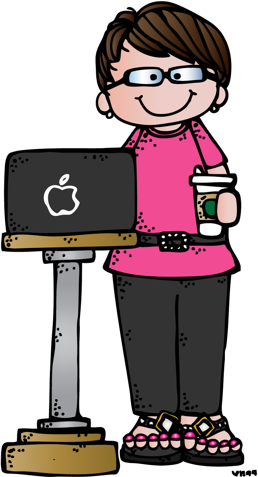 Melonheadz Illustrating And Doodles - Melonheadz Teacher Png Clipart (865x1600), Png Download