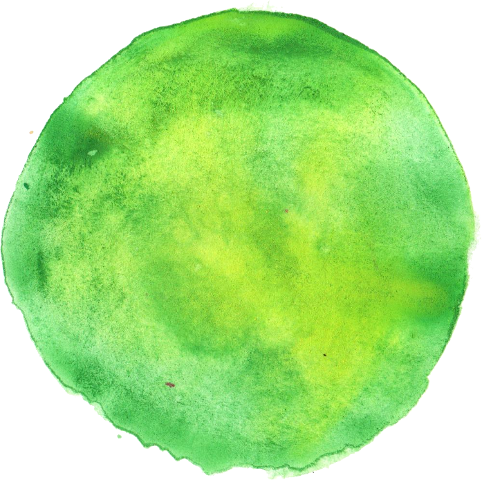 Free Download - Green Watercolor Circle Transparent Clipart (697x694), Png Download