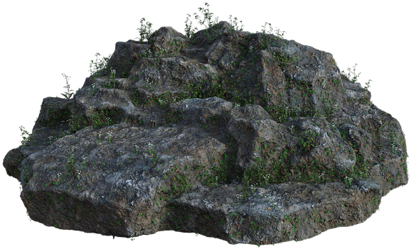 Rocks Grass Stones Nature Landscape Rock - Outcrop Clipart (720x720), Png Download