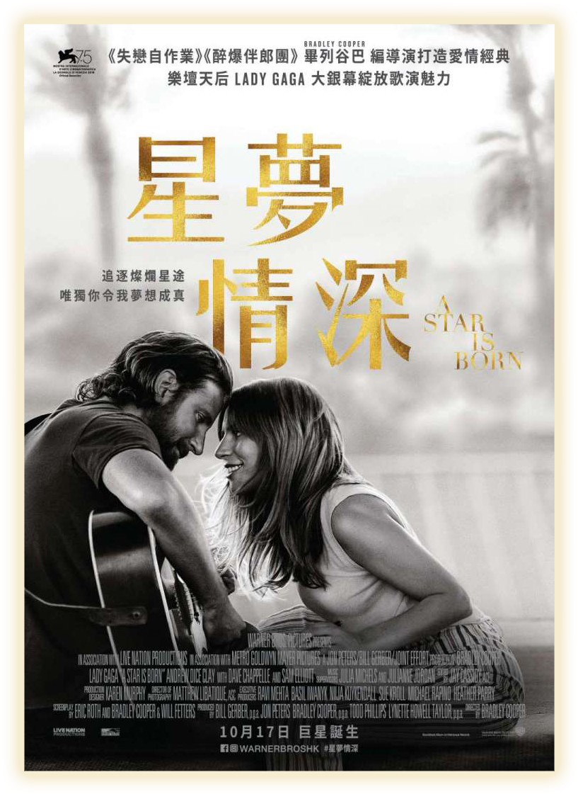“bohemian Rhapsody” Over “a Star Is Born” In Best Box - Star Is Born Rated Clipart (822x1127), Png Download