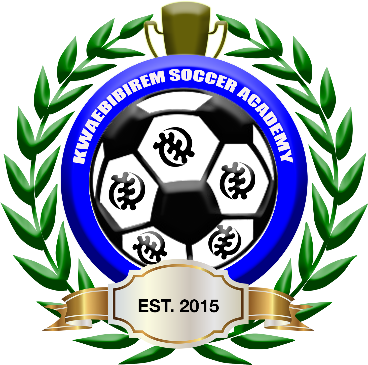 Kwaebibirem Soccer Academy - Gold Laurel Wreath Clipart - Png Download (2100x1500), Png Download