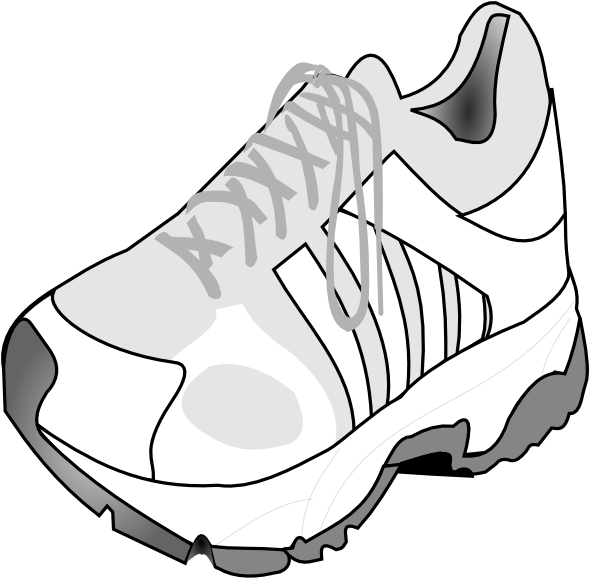 Running Shoe Clipart Png Transparent Png (588x600), Png Download