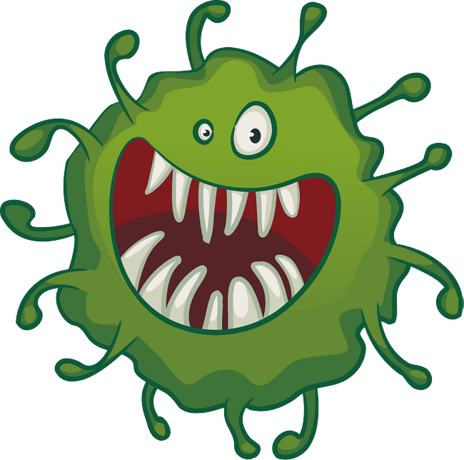 Virus Png Images Free Download - Transparent Background Virus Clipart (650x644), Png Download