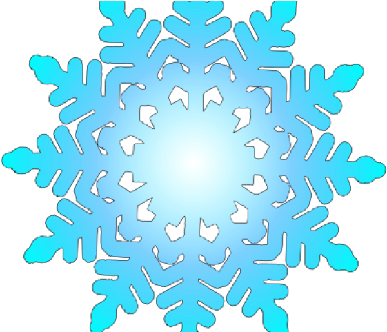 Simple Clipart Snowflake - Snowflakes Circle Png Transparent Png (640x480), Png Download