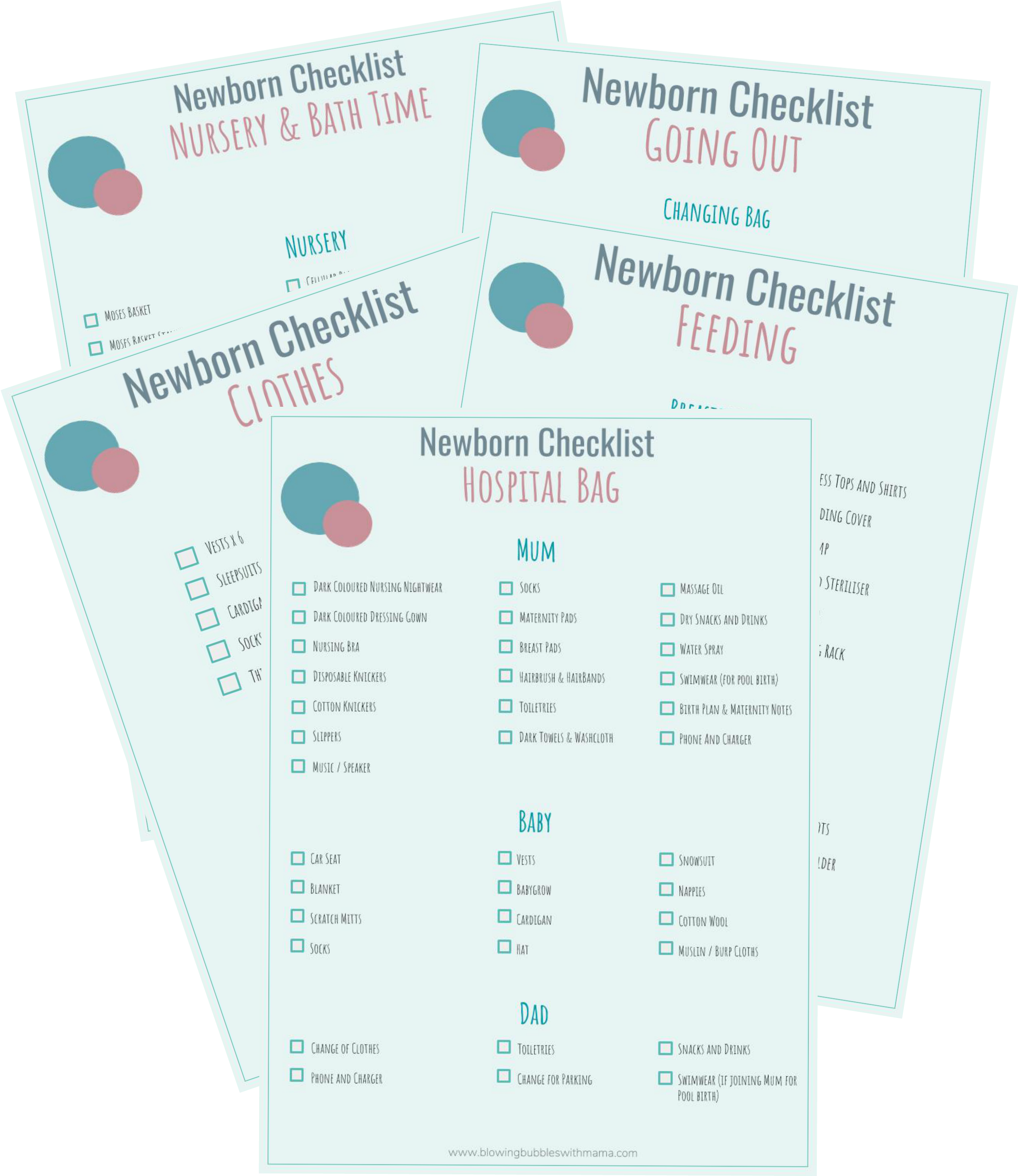 Newborn Checklist Archives Blowing Bubbles With Mama - Job App Profile Clipart (2500x3000), Png Download