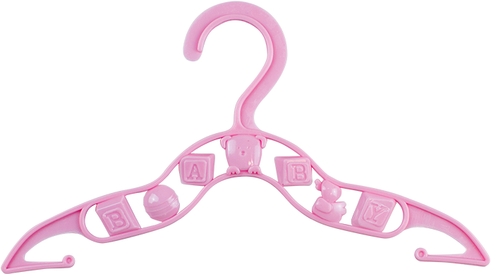 Pink Baby Clothes Hangers - Clothes Hanger Clipart (800x620), Png Download